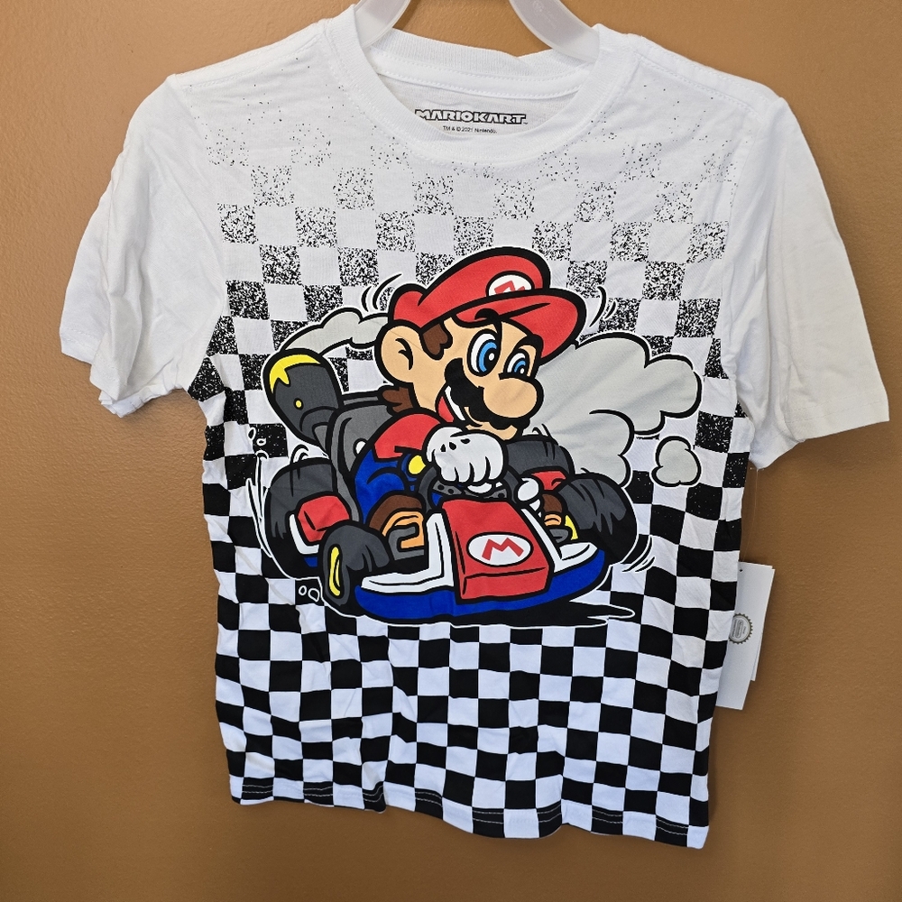 Mario Kart Boys Graphic Tee Shirt